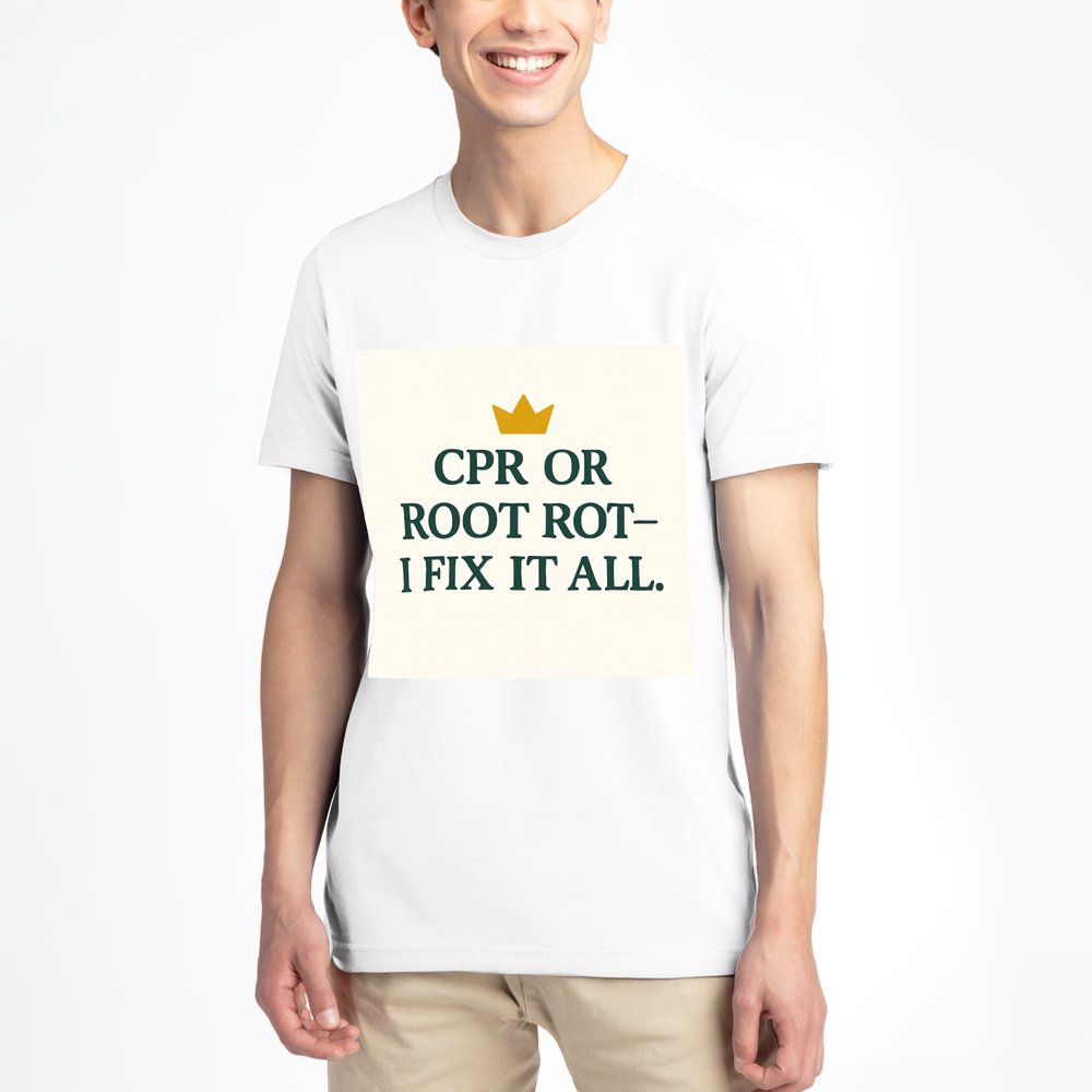 CPR or Root Rot T-Shirt (White) (Copy) (Copy)