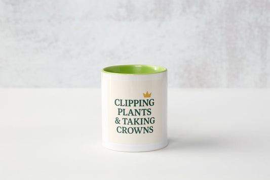 Clipping Plants & Taking Crowns Coffee Mug (White) (Copy)